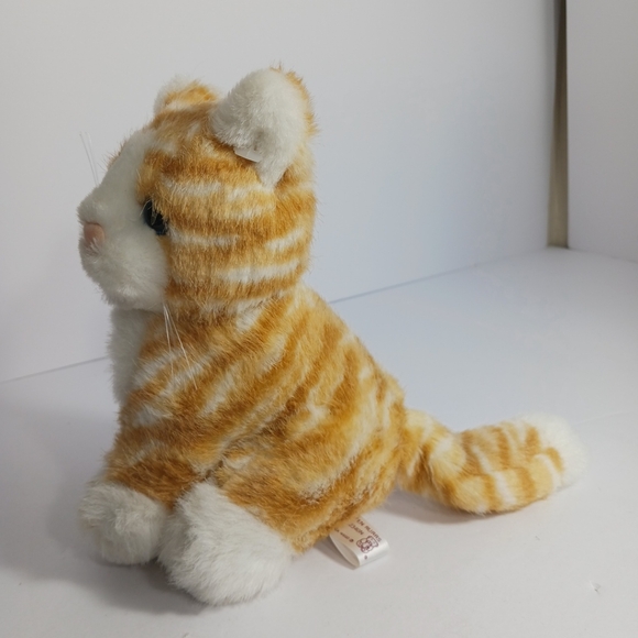 American Wego 7" Kitten Rurrs Cat Tabby Orange Cat Plush Stuffed Animal - Picture 2 of 9
